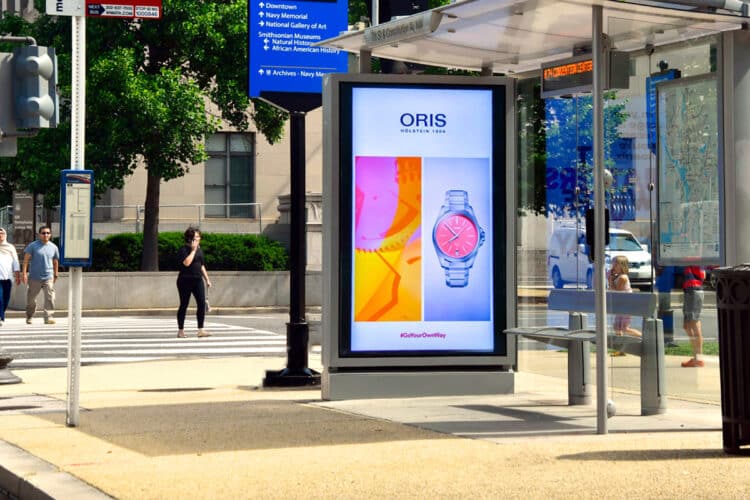 Clear Channel Outdoor Markets Washington DC digital transit shelter