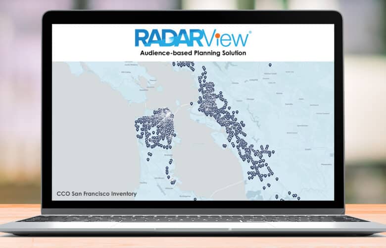 RADARView audience based planning solution CCO San Francisco inventory