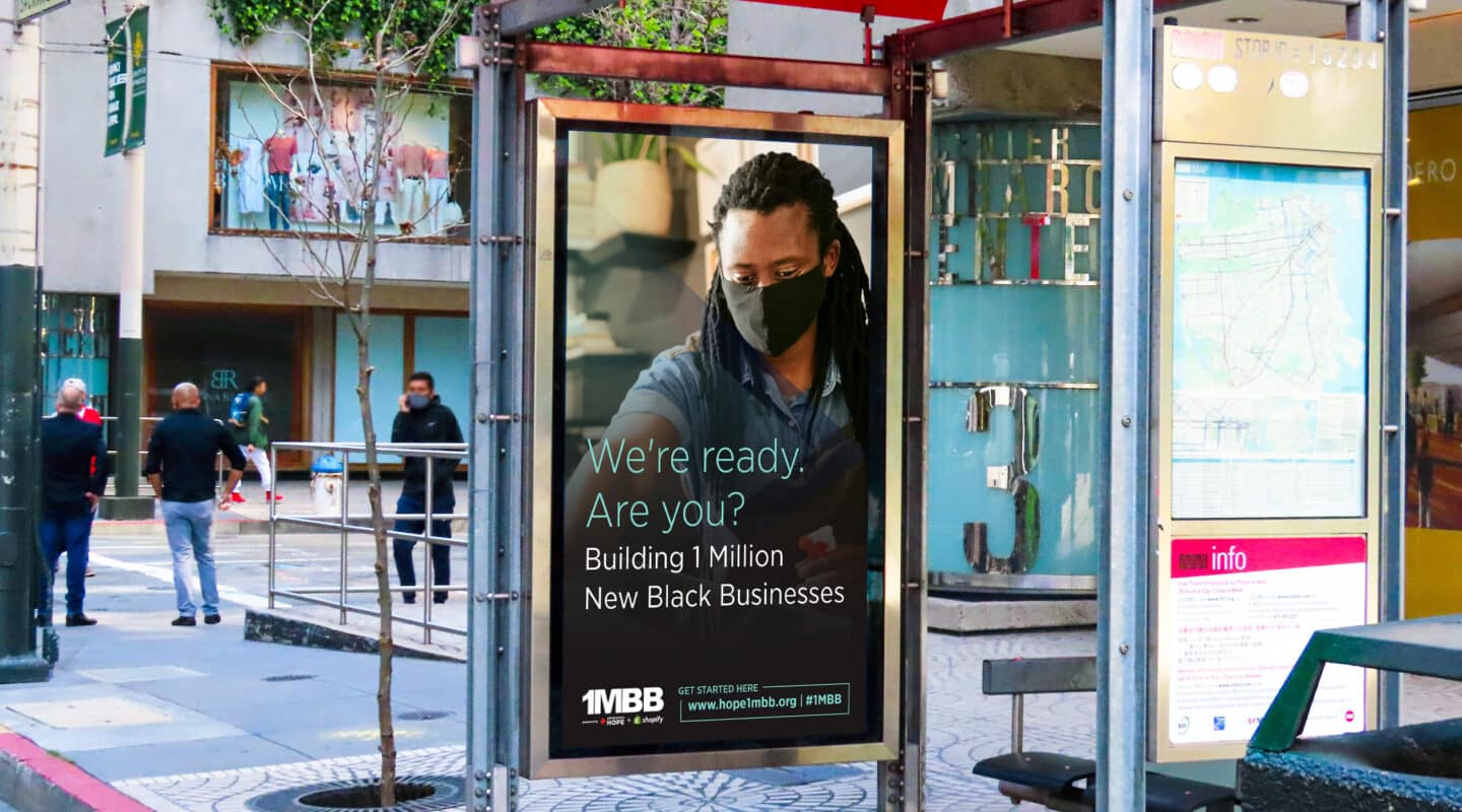 Clear Channel Outdoor hope digital shelter