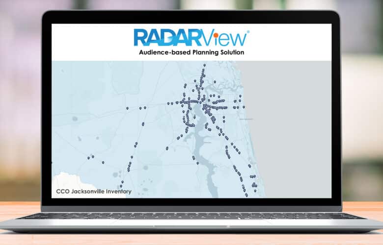 Clear Channel Outdoor Jacksonville RV Coverage map 