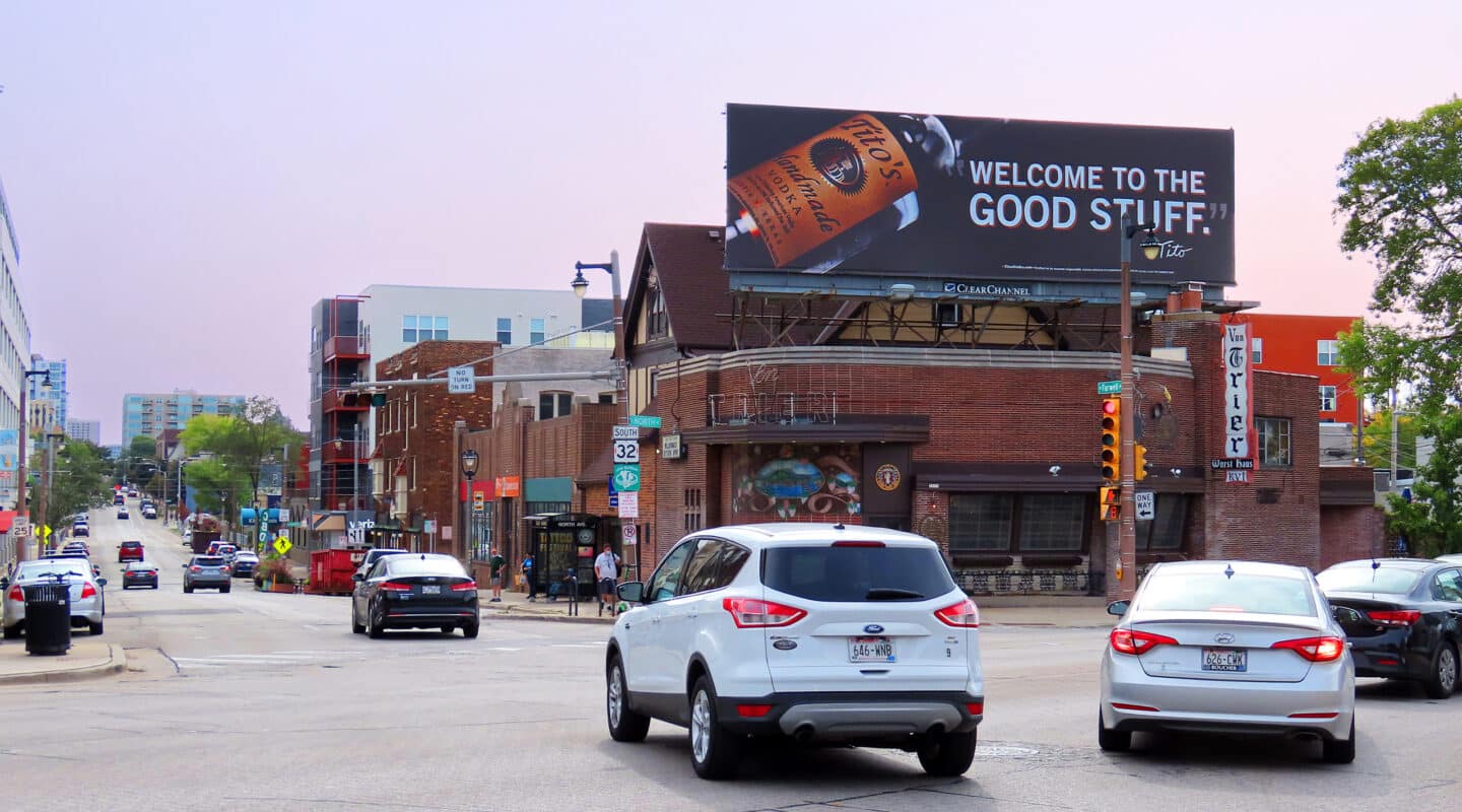 Clear Channel Outdoor printed bulletin