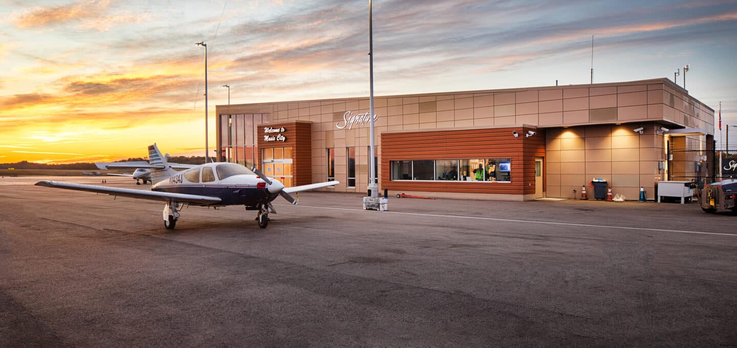 Clear Channel Outdoor private Jet terminal BNA