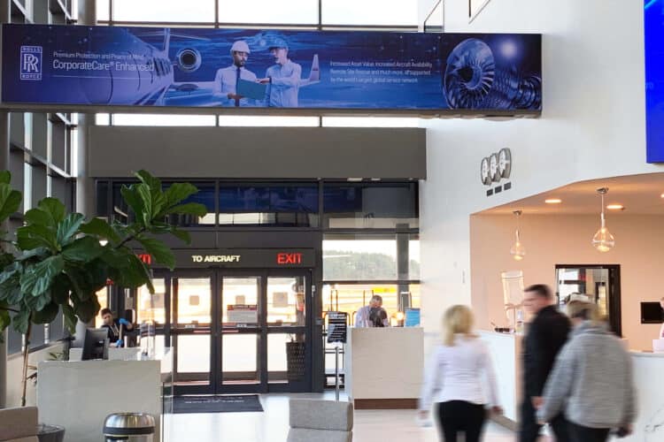 Clear Channel Outdoor tension fabric display