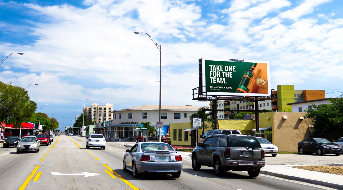 Clear Channel Outdoor GameDay Vodka Miami