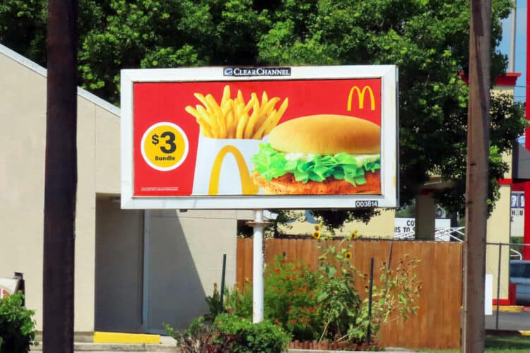 Clear Channel Outdoor McDonalds junior poster