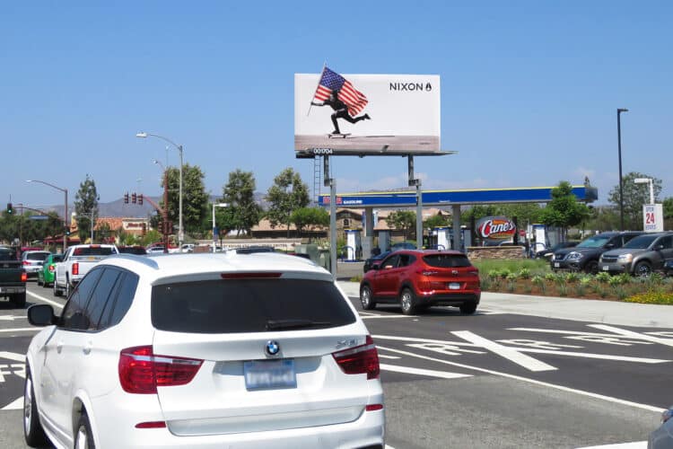 Clear Channel Outdoor Nixon printed billboard