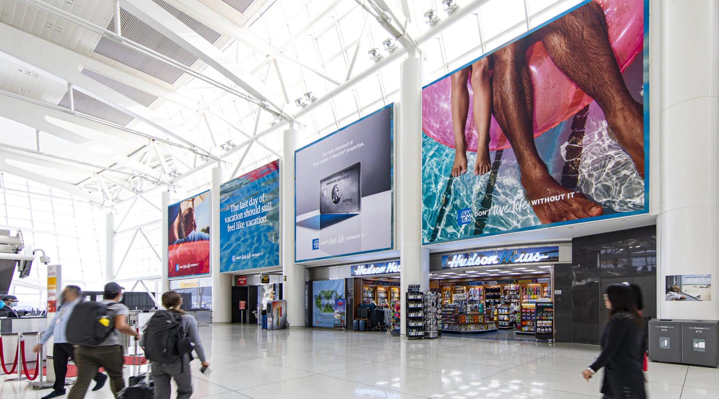 Clear Channel Outdoor printed billboards airport media