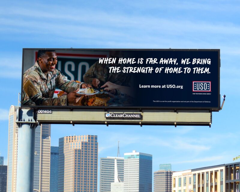 USO, Clear Channel Outdoor Partner on Nationwide Digital Billboard Campaign Inviting Americans to Support Service Members During the Holidays