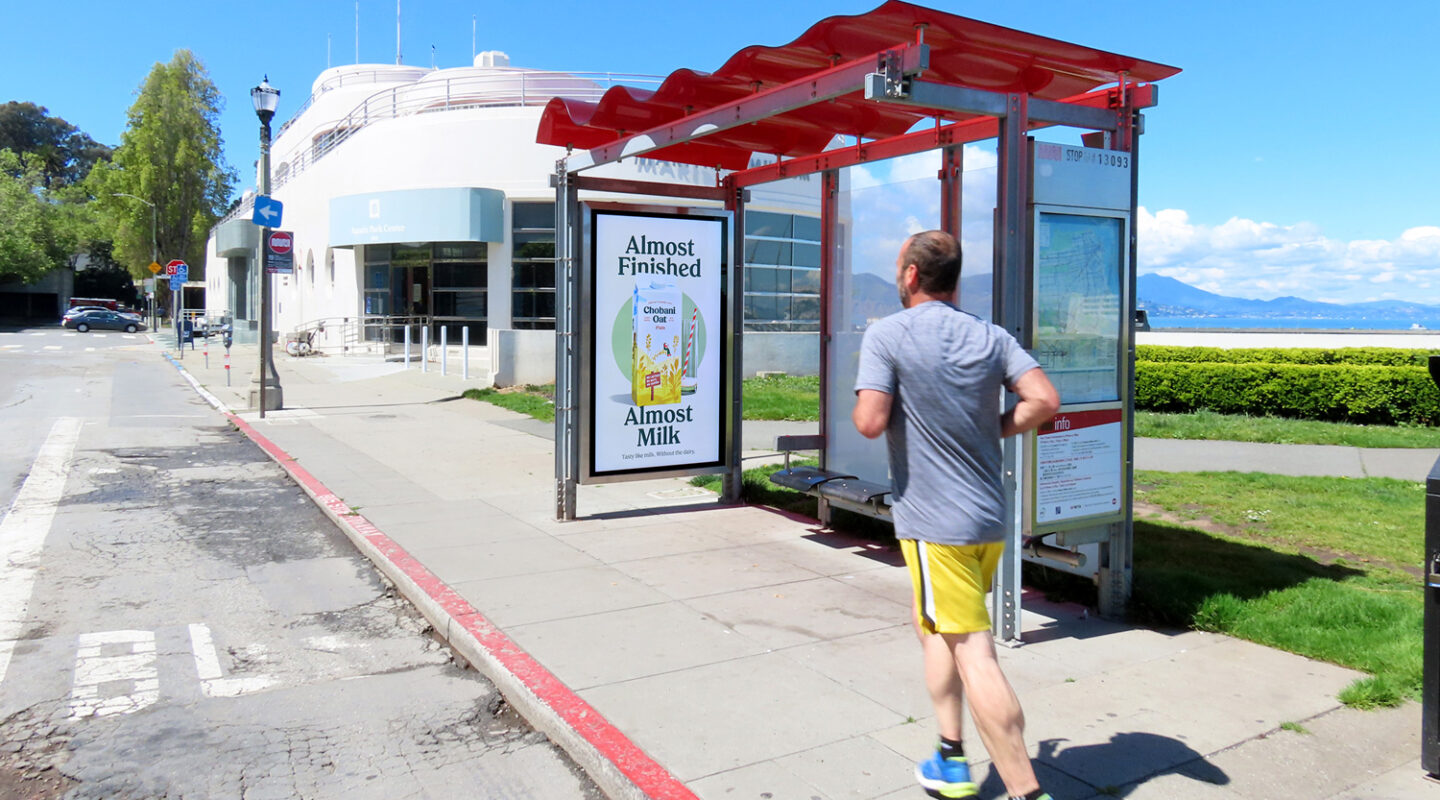 Bus stop Chobani Greek Yogurt