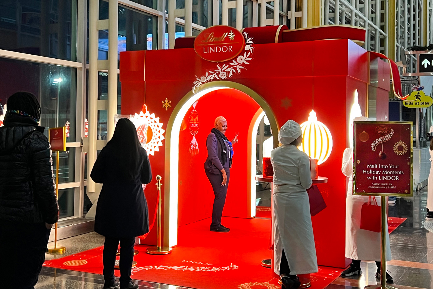 Exhibit created by Lindt chocolates