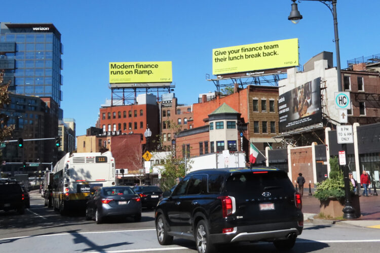 Billboard in Boston for Ramp Business Corp