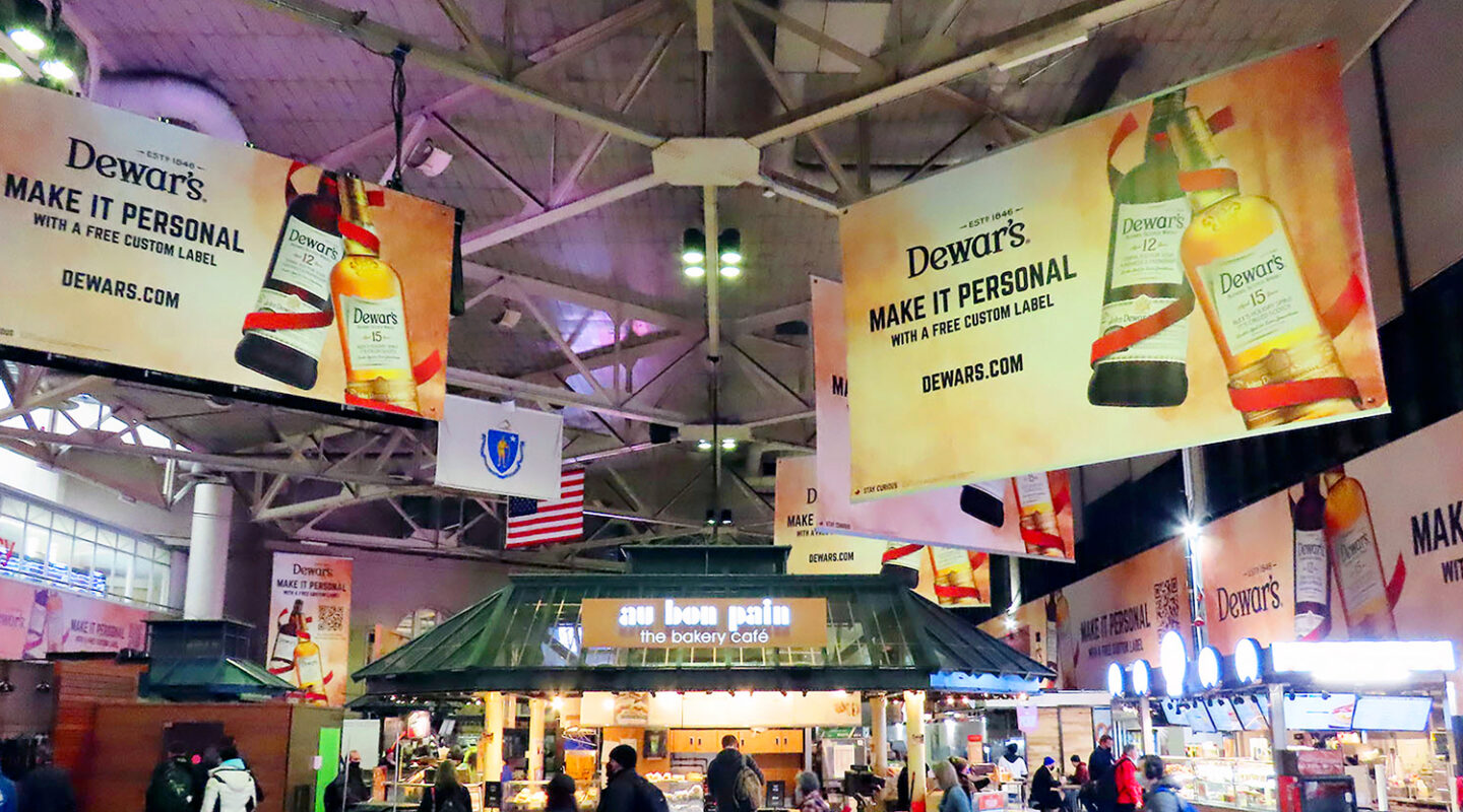 Dewars campaign, while commuters and travels wait for Amtrack and commuter trains