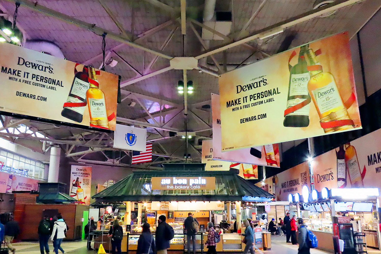 Dewars campaign, while commuters and travels wait for Amtrack and commuter trains