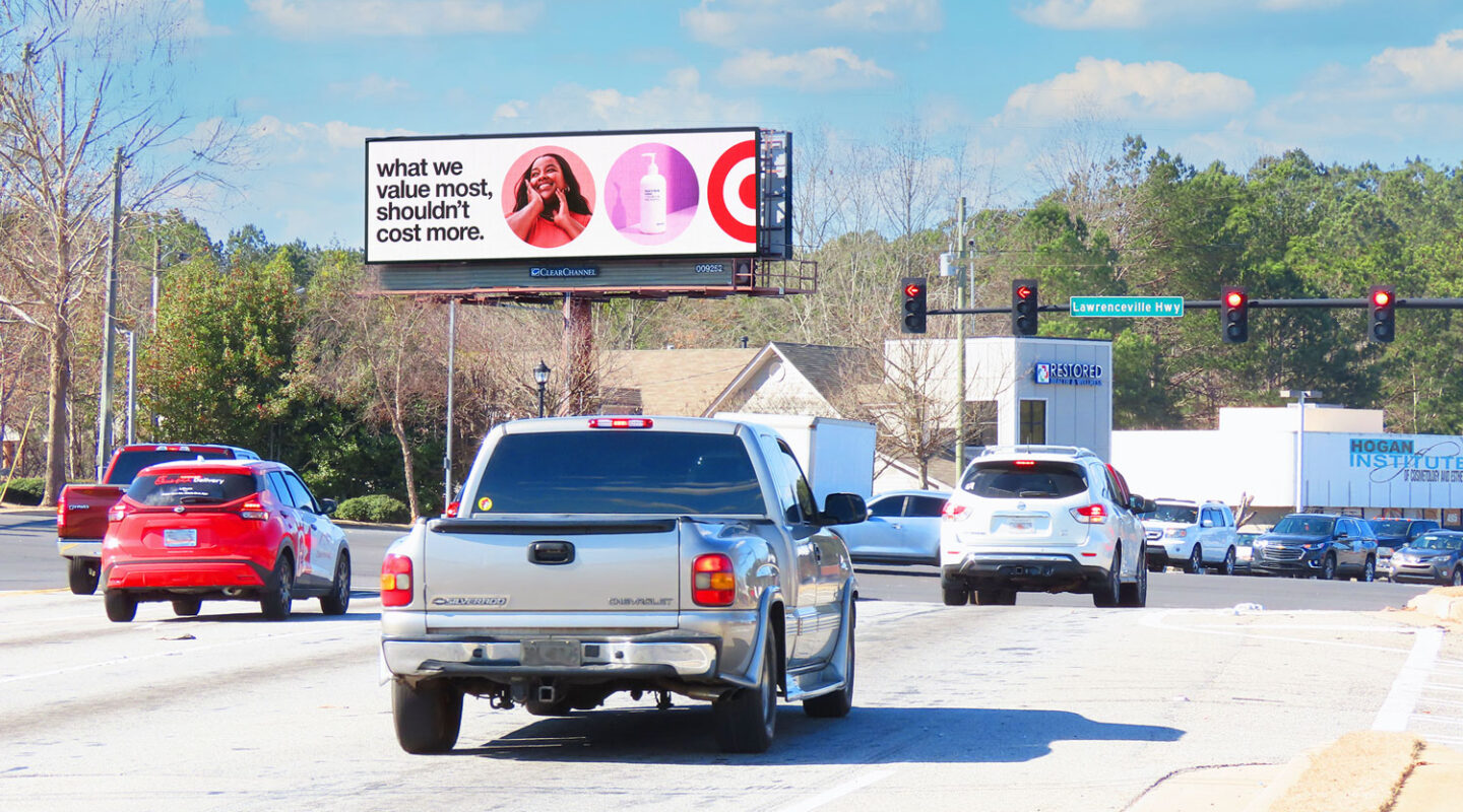 Georgia area billboard for Target