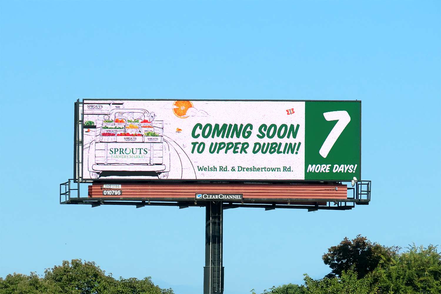 Sprouts Farmers market announcement billboard PHI