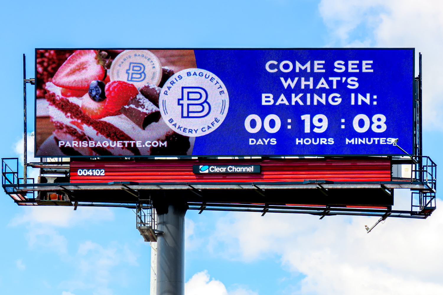 Paris Baguette USA Ince digital count down