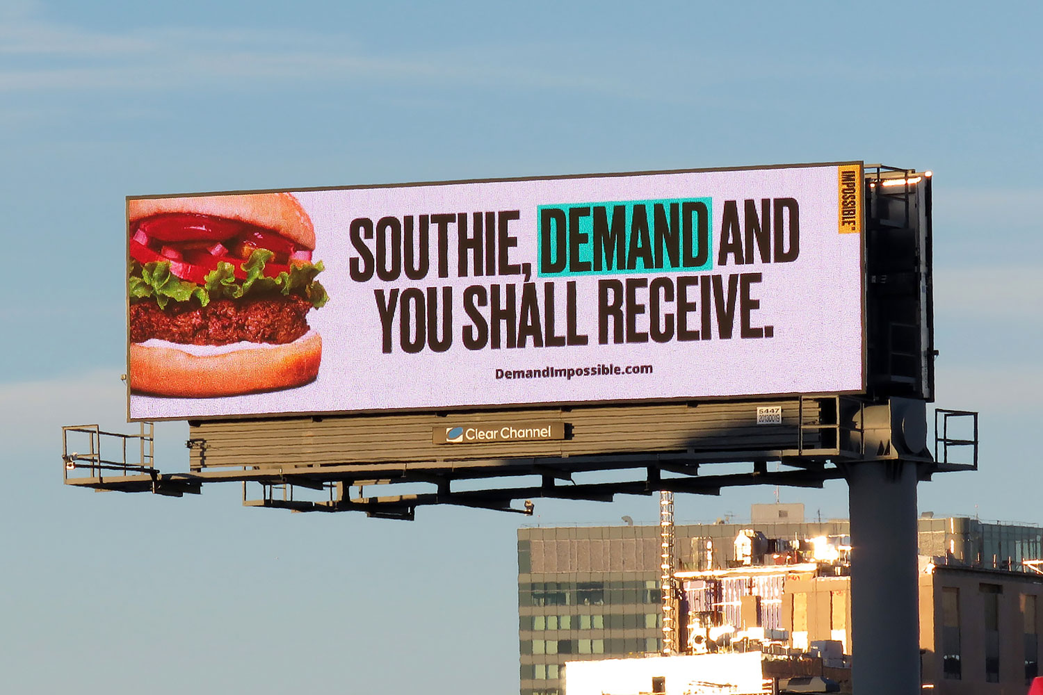 Impossible Foods, Southie Demand and you shall recieve