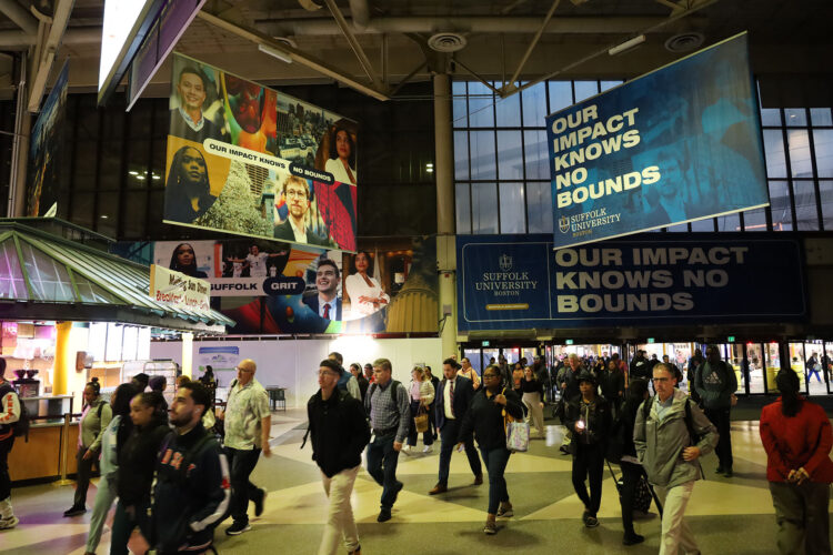 Suffolk University shows up in South Station
