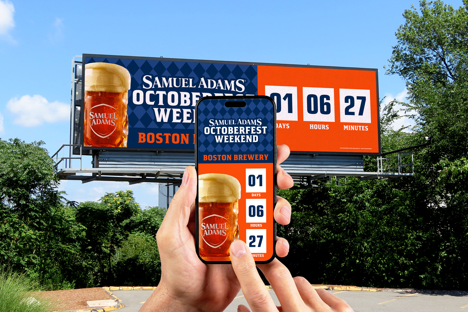 Digital Billboard RADARConnect campaign for Sam Adams