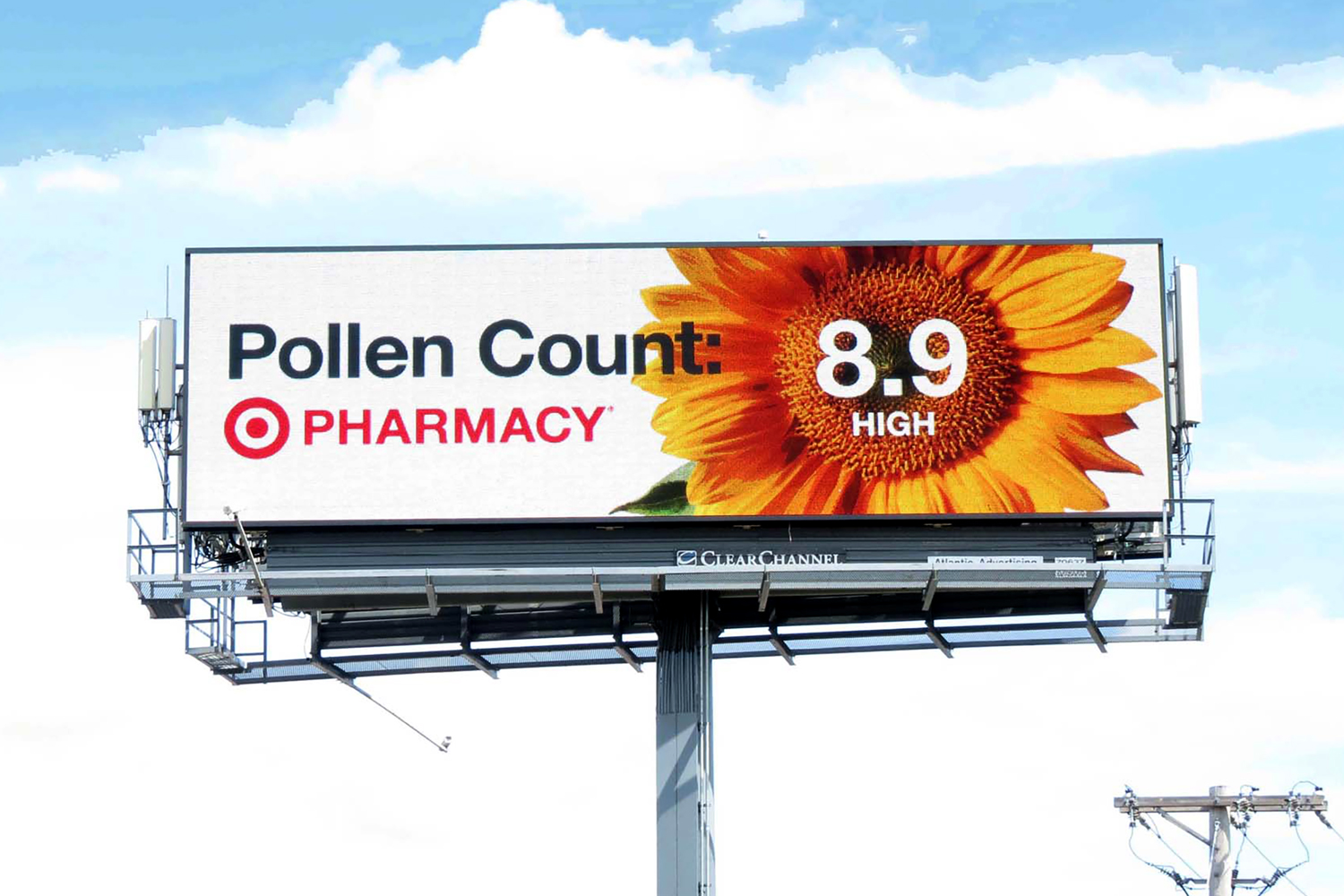 Pollen count springtime dynamic banner