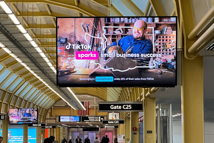 Airport TikTok Out-of-Home, paired with social media, boosts consumer engagement