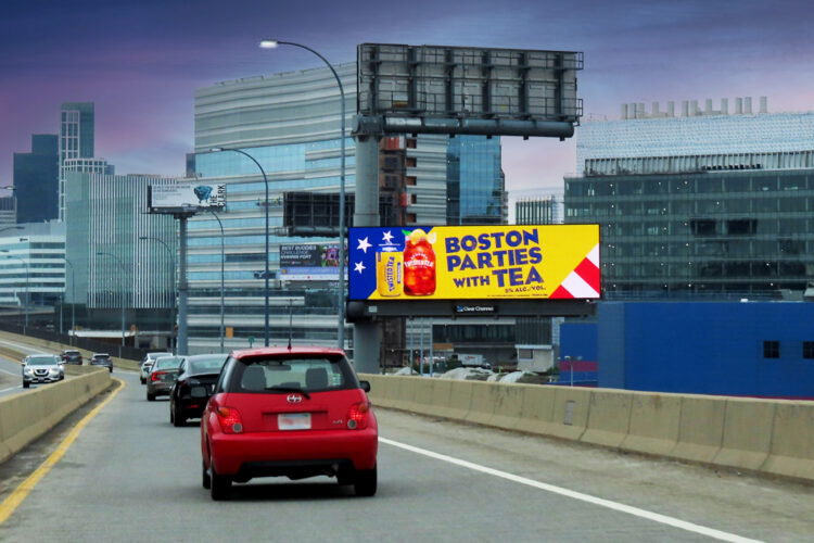 Boston Beer Co highway billboard on commute