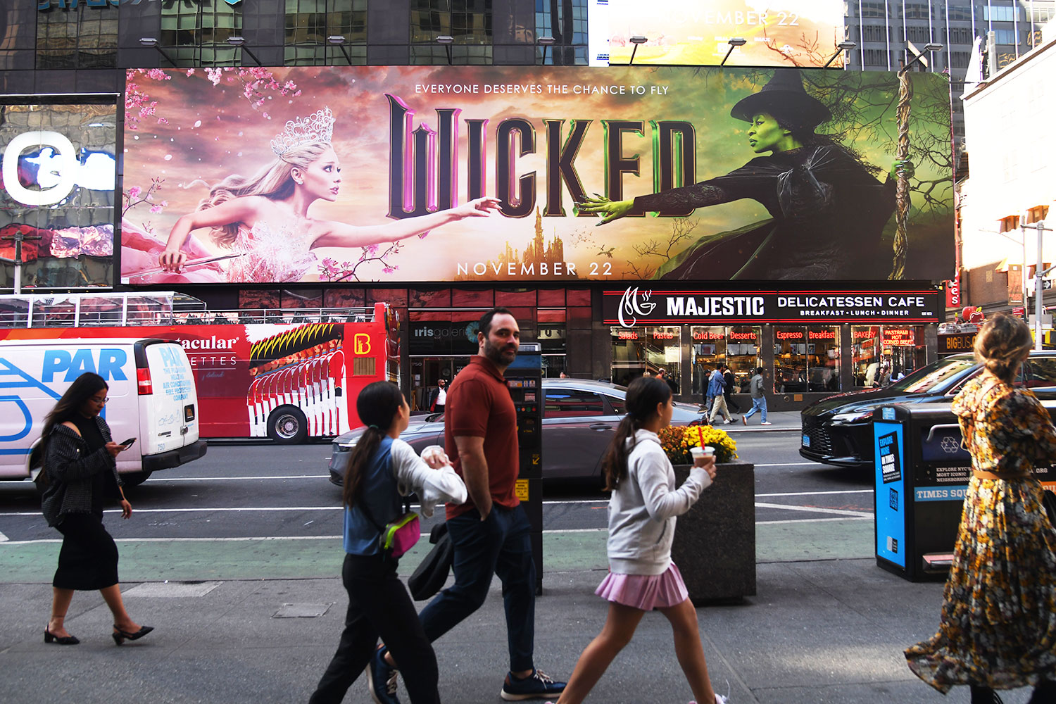 NYC Universal Pictures display for Wicked