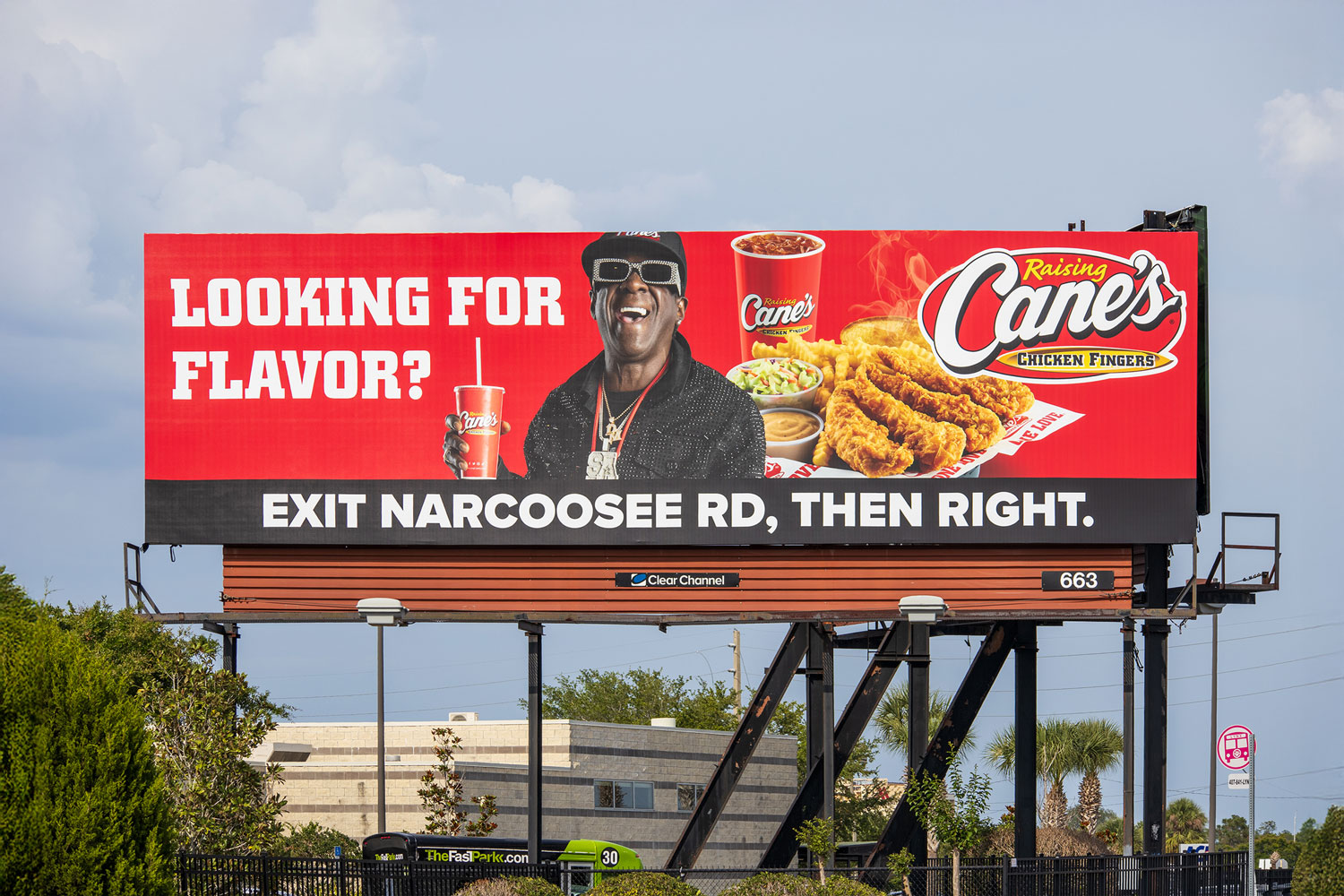 billboard campaign for Raising Canes Chicken Fingers