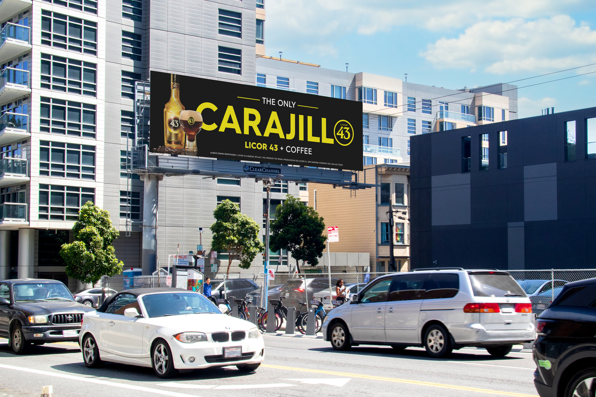 Licor 43 brand awareness campaign billboard in San Francisco