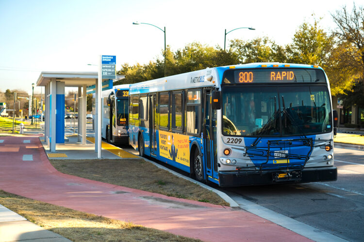 Austin TX Cap Metro Bus Advertising